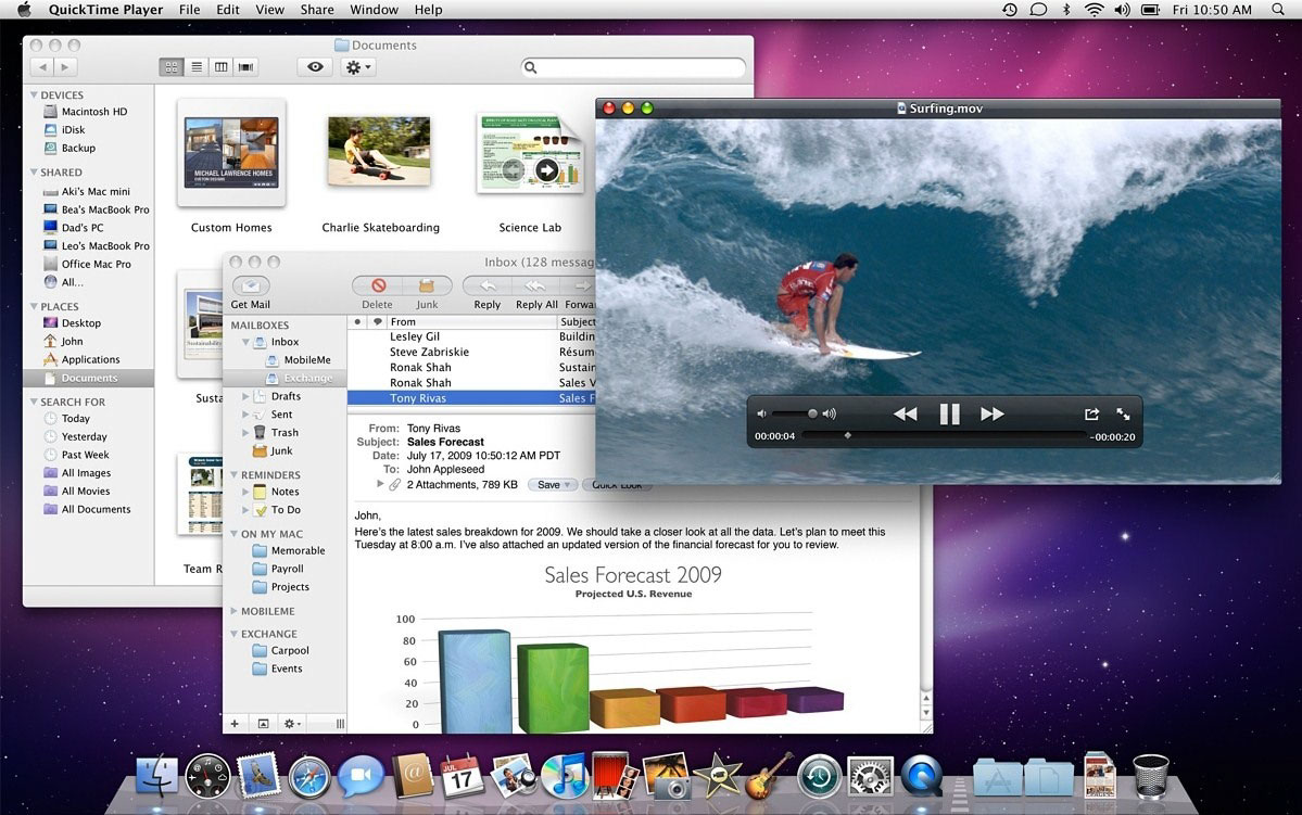 Mac OS X Snow Leopard - Click to Return